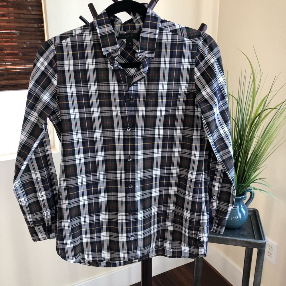 JCrew plaid top